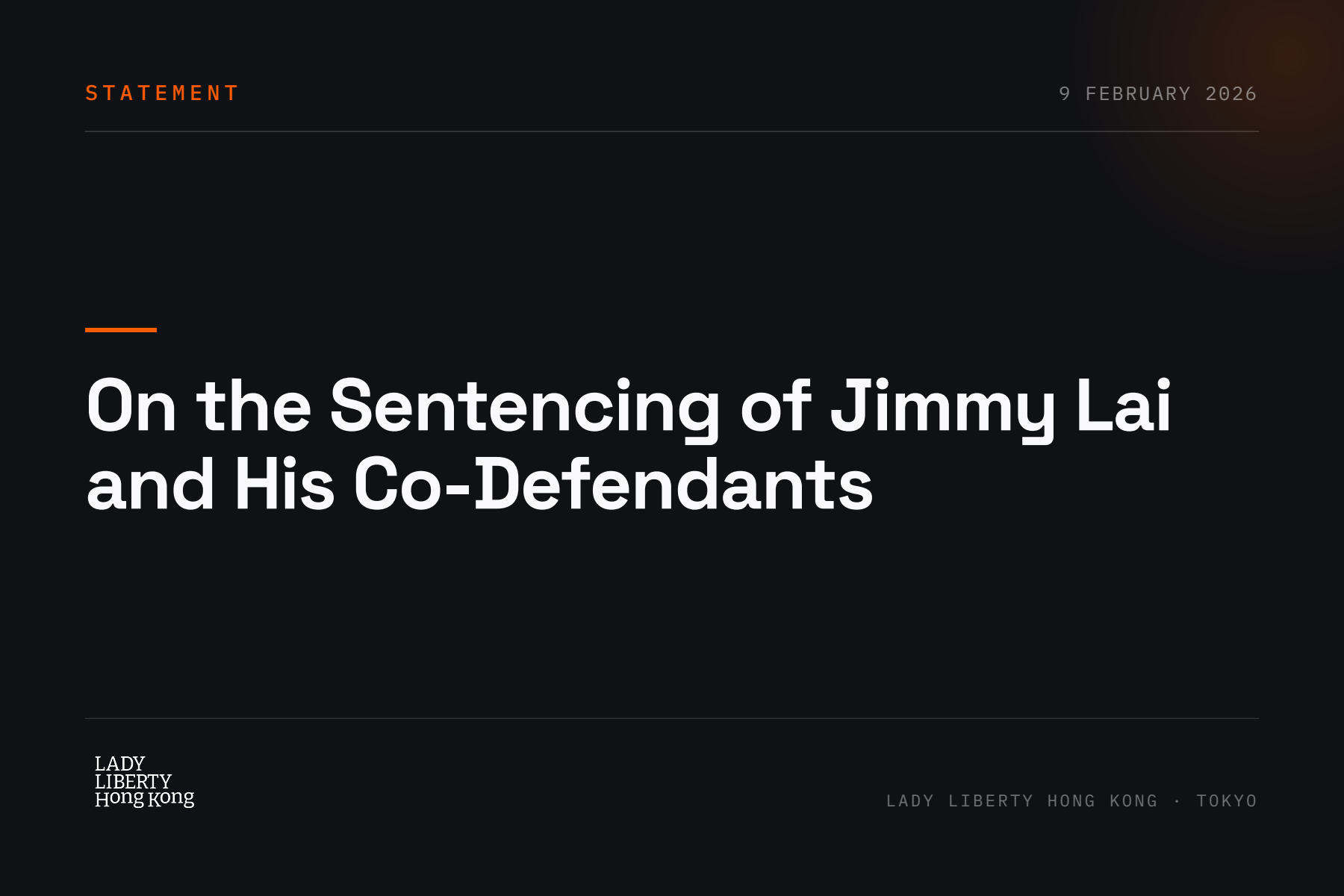 Statement on the Sentencing of Jimmy Lai and Co-Defendants
