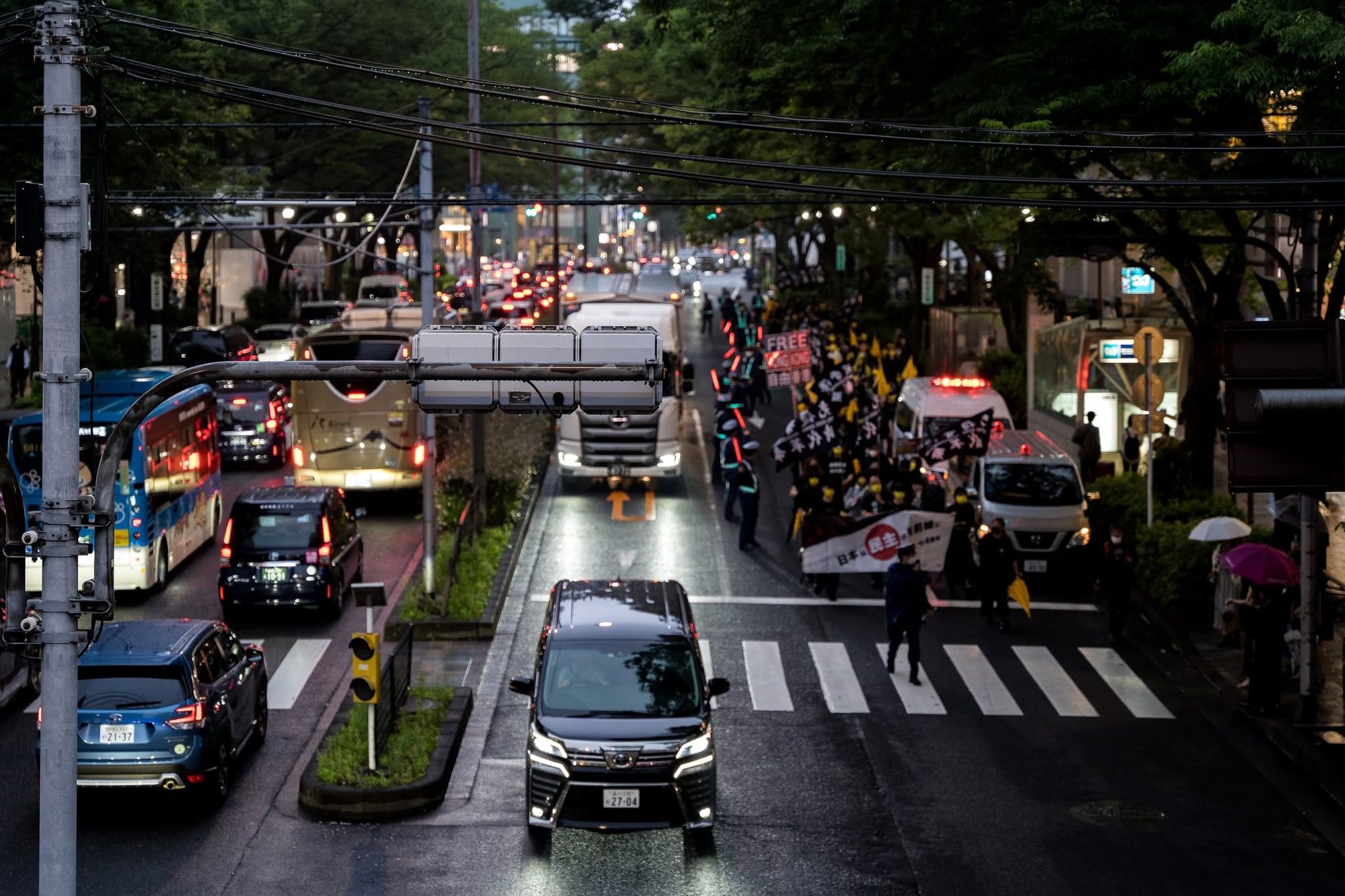 Japan's Democratic Frontline: 4th Anniversary of Hong Kong Protests — Tokyo March — 4 of 9