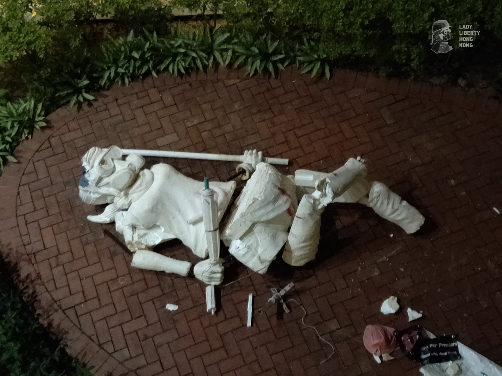 What They Could Not Topple — The Lady Liberty Hong Kong 3D Model
