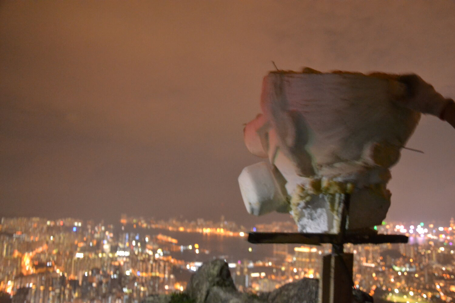 Lady Liberty HK Team Climbs Lion Rock in the Dead of Night to Recover the Statue's Remains — 6 of 6