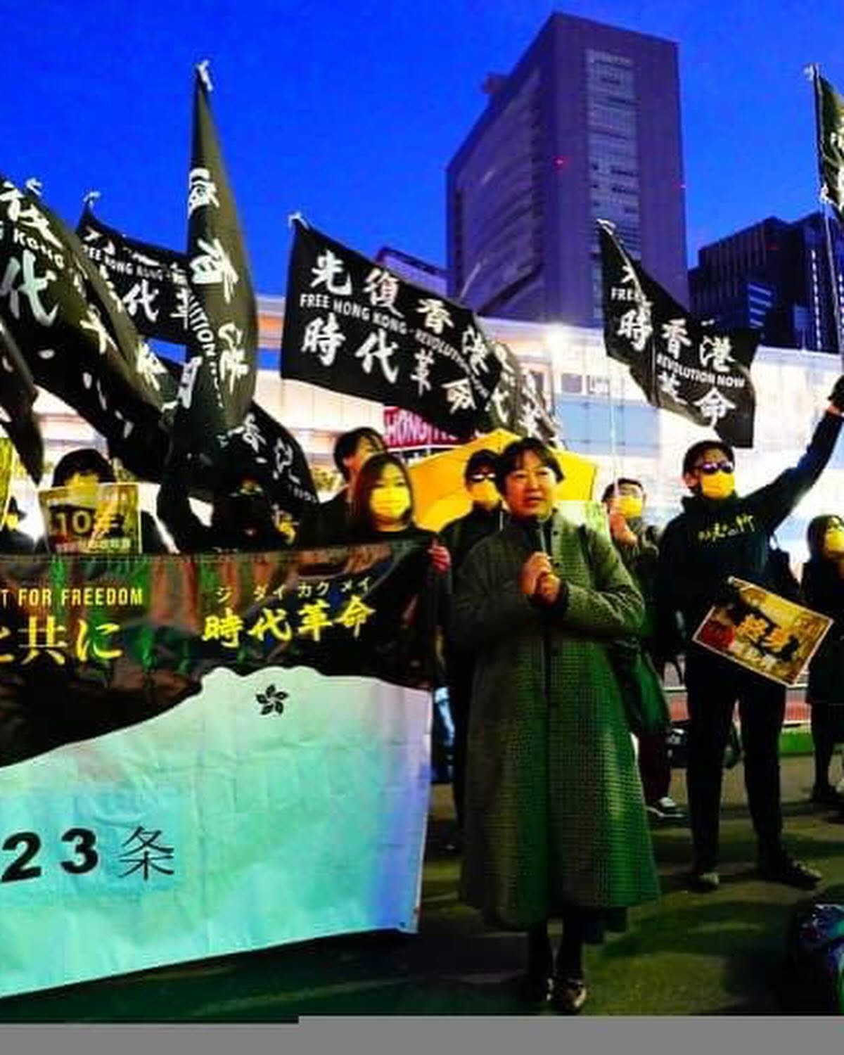 Oppose Hong Kong Article 23 — Shinjuku Rally — 5 of 9