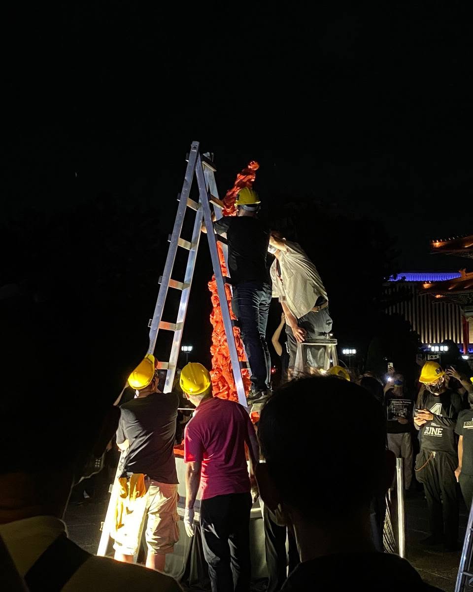 3D-Printed Pillar of Shame Appears at June 4th Commemoration in Taipei — 2 of 3
